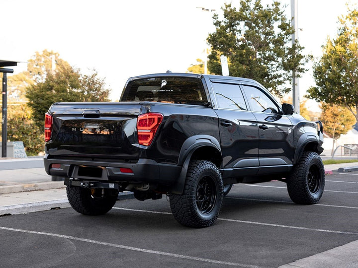 Ssangyong Musso Ute (Coil Rear) Polyair Ultimate Airbag Suspension Kit to suit 2018 on WITH 2" LIFT